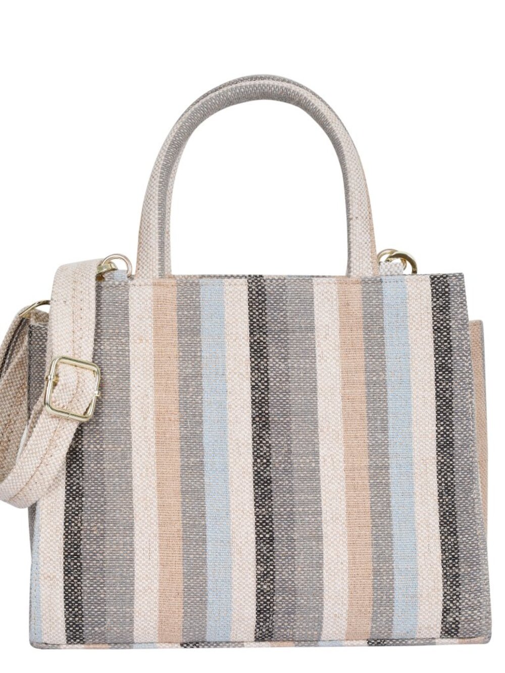 Top Handle Handbag for Women – Handcrafted Fabric Multicolor Canvas Tote Bag